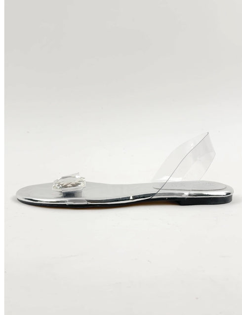 ADIAN TEK TAŞLI GÜMÜŞ SANDALET